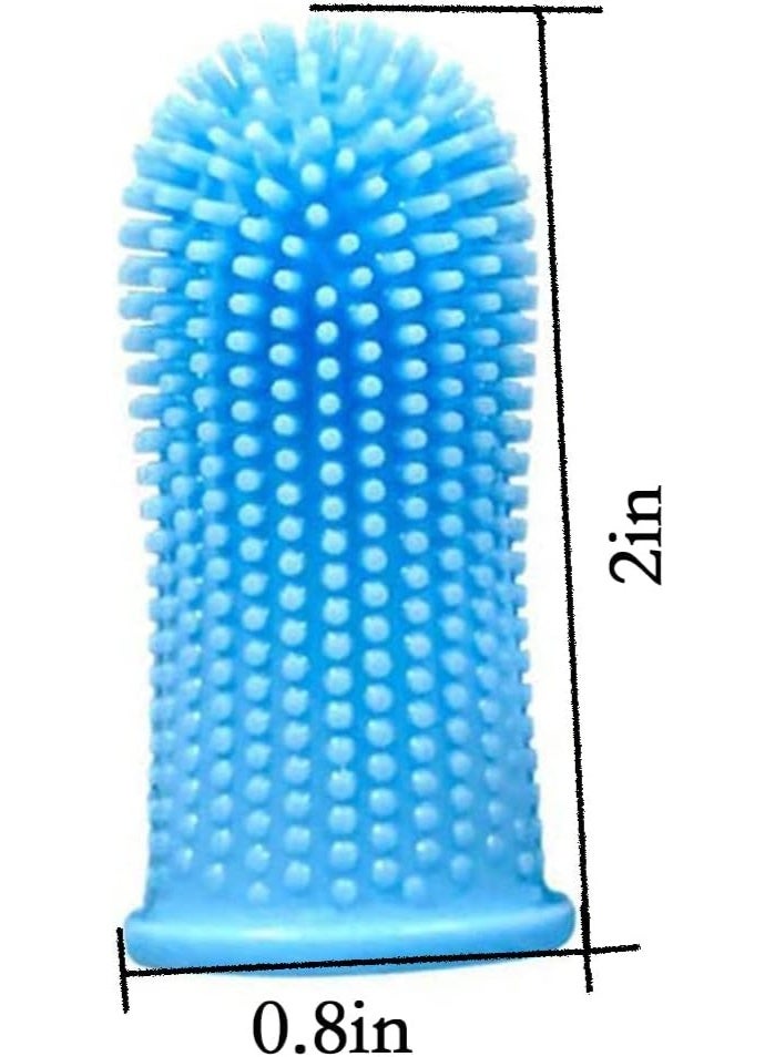 4 Pack Dog Toothbrush | Dog Teeth Cleaning| Dog Finger Toothbrush| Dog Tooth Brushing Kit| Dog Finger brush Toothbrush| Cat Toothbrush| Pet Toothbrush, Puppy Toothbrush - Image 1